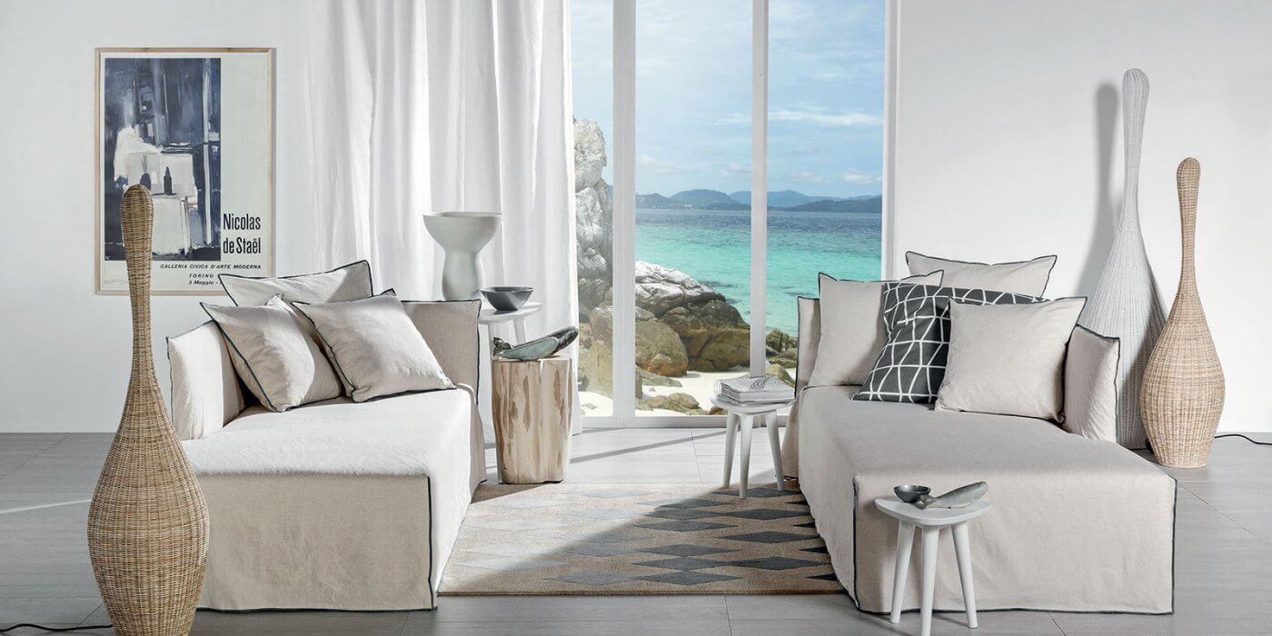 Divani della collezione Ghost di Gervasoni