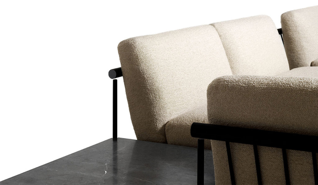 etiquette particolare poltrona De Padova