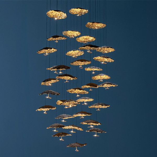 Gold Moon Chandelier - Catellani & Smith